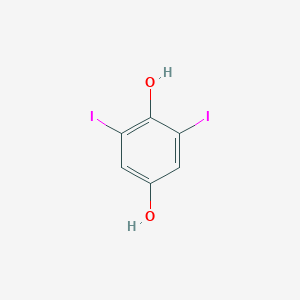 molecular formula C6H4I2O2 B162389 2,6-二碘氢醌 CAS No. 1955-21-1