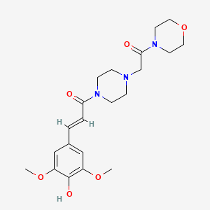 1-(3,5-Dimethoxy-4-hydroxycinnamoyl)-4-morpholinocarbonylmethylpiperazine