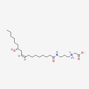molecular formula C25H49N2O4+ B1623896 Ricinoleamidopropyl betaine CAS No. 71850-81-2