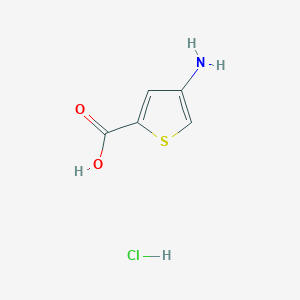 molecular formula C5H6ClNO2S B1623909 4-aminothiophene-2-carboxylic Acid Hydrochloride CAS No. 89499-33-2
