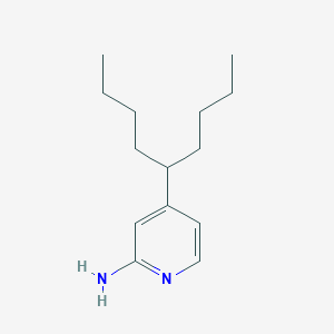 molecular formula C14H24N2 B1623928 4-(nonan-5-yl)pyridin-2-amine CAS No. 72914-15-9