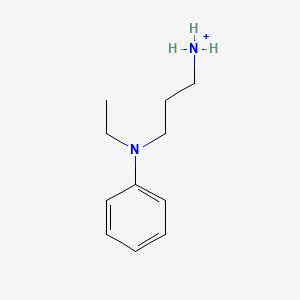 molecular formula C11H19N2+ B1623929 N-(3-aminopropyl)-N-ethyl-N-phenylamine CAS No. 53606-48-7