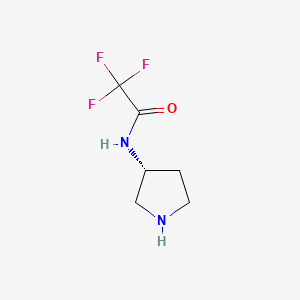 2,2,2-trifluoro-N-[(3R)-pyrrolidin-3-yl]acetamide