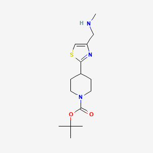 Tert-butyl 4-{4-[(methylamino)methyl]-1,3-thiazol-2-yl}piperidine-1-carboxylate