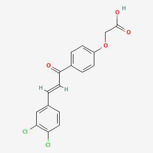 [4-[3-(3,4-Dichlorophenyl)-1-oxo-2-propenyl]phenoxy]-acetic acid