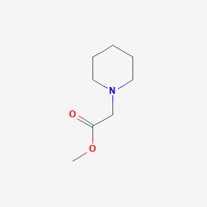 molecular formula C8H15NO2 B1623967 1-Piperidineacetic acid, methyl ester CAS No. 58583-90-7