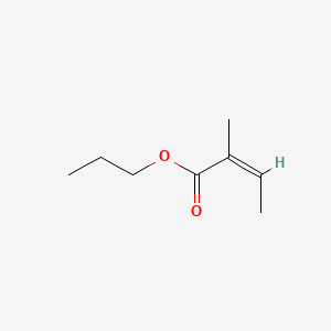 molecular formula C8H14O2 B1623975 Propyl 2-methylisocrotonate CAS No. 53082-57-8