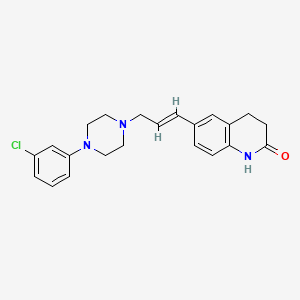 6-(3-(4-(3-Chlorophenyl)-1-piperazinyl)-1-propenyl)-3,4-dihydrocarbostyril