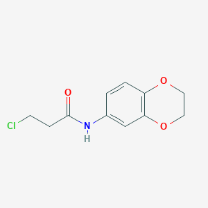 3-chloro-N-(2,3-dihydro-1,4-benzodioxin-6-yl)propanamide