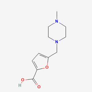 molecular formula C11H16N2O3 B1624009 5-(4-Methyl-piperazin-1-ylmethyl)-furan-2-carboxylic acid CAS No. 865470-86-6