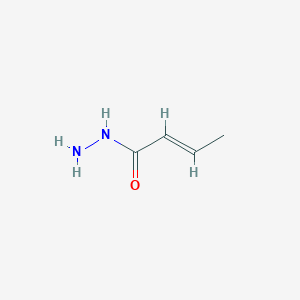 molecular formula C4H8N2O B1624025 2-Butenoic acid, hydrazide CAS No. 3619-19-0