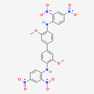 molecular formula C26H20N6O10 B1624037 [1,1'-Biphenyl]-4,4'-diamine, N,N'-bis(2,4-dinitrophenyl)-3,3'-dimethoxy- CAS No. 29398-96-7