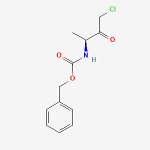 molecular formula C12H14ClNO3 B1624038 Benzyloxycarbonylalanine chloromethyl ketone CAS No. 41036-43-5