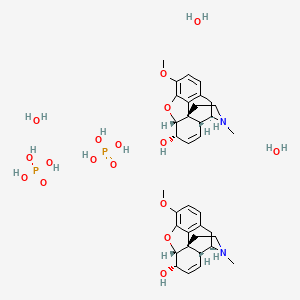 molecular formula C36H54N2O17P2 B1624039 Codeine phosphate sesquihydrate CAS No. 5913-76-8