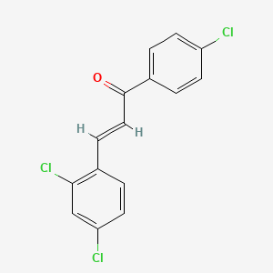 molecular formula C15H9Cl3O B1624043 1-(4-Chlorophenyl)-3-(2,4-dichlorophenyl)prop-2-en-1-one CAS No. 57076-84-3