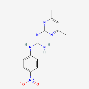 GUANIDINE, 1-(4,6-DIMETHYL-2-PYRIMIDINYL)-3-(p-NITROPHENYL)-