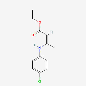 3-(p-Chloroanilino)crotonic acid ethyl ester