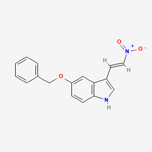 molecular formula C17H14N2O3 B1624050 5-(Benzyloxy)-3-(2-nitrovinyl)-1H-indole CAS No. 69796-46-9