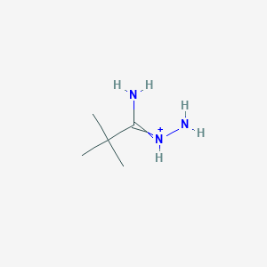 Amino-(1-amino-2,2-dimethylpropylidene)azanium