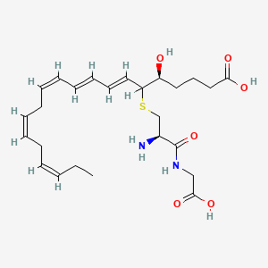 (5S,7E,9E,11Z,14Z,17Z)-6-[(2R)-2-amino-3-(carboxymethylamino)-3-oxopropyl]sulfanyl-5-hydroxyicosa-7,9,11,14,17-pentaenoic acid