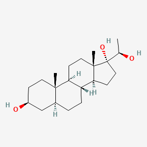 molecular formula C21H36O3 B1624070 (20R)-5alpha-Pregnane-3beta,17,20-triol CAS No. 520-86-5