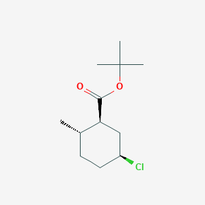 molecular formula C12H21ClO2 B1624072 Cyclohexanecarboxylic acid, 5-chloro-2-methyl-, 1,1-dimethylethyl ester, (1alpha,2beta,5alpha)- CAS No. 5748-20-9