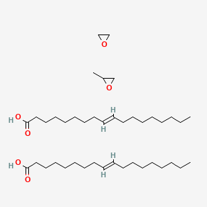 molecular formula C41H78O6 B1624080 Oxirane, 2-methyl-, polymer with oxirane, di-(9Z)-9-octadecenoate CAS No. 67167-17-3