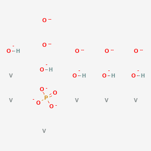molecular formula H5O14PV6-18 B1624081 Vanadium hydroxide oxide phosphate (V6(OH)3O3(PO4)7) CAS No. 68130-18-7