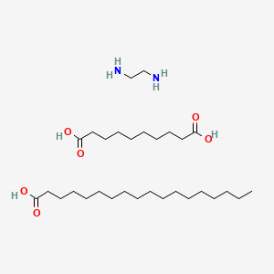 molecular formula C30H62N2O6 B1624082 Decanedioic acid;ethane-1,2-diamine;octadecanoic acid CAS No. 68409-61-0
