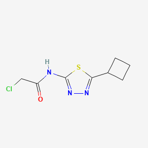 molecular formula C8H10ClN3OS B1624084 2-chloro-N-(5-cyclobutyl-1,3,4-thiadiazol-2-yl)acetamide CAS No. 878668-04-3