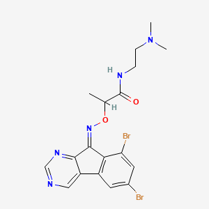 molecular formula C18H19Br2N5O2 B1624085 Brindoxime CAS No. 55837-17-7