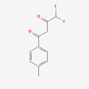 molecular formula C11H10F2O2 B1624089 4,4-Difluoro-1-(4-methylphenyl)butane-1,3-dione CAS No. 165328-11-0