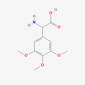 molecular formula C11H15NO5 B1624095 2-amino-2-(3,4,5-trimethoxyphenyl)acetic Acid CAS No. 86053-97-6