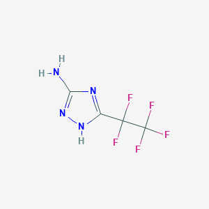 molecular formula C4H3F5N4 B1624096 5-Pentafluoroethyl-4h-[1,2,4]triazol-3-ylamine CAS No. 25979-01-5