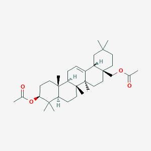 molecular formula C34H54O4 B162411 二乙酸红没药醇 CAS No. 1896-77-1