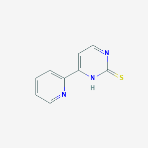 molecular formula C9H7N3S B1624112 4-(2-Pyridinyl)pyrimidine-2-thiol CAS No. 454699-37-7