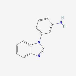 molecular formula C13H11N3 B1624113 3-(1H-Benzo[d]imidazol-1-yl)aniline CAS No. 220495-45-4