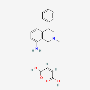 molecular formula C20H22N2O4 B1624122 8-Amino-2-methyl-4-phenyl-1,2,3,4-tetrahydroisoquinoline maleate CAS No. 24524-90-1