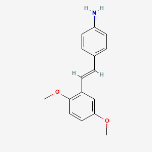 4-[2-(2,5-Dimethoxyphenyl)vinyl]aniline