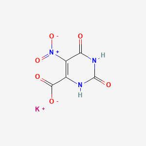 molecular formula C5H2N3O6- B1624132 Nitroorotic acid, potassium salt CAS No. 65717-13-7