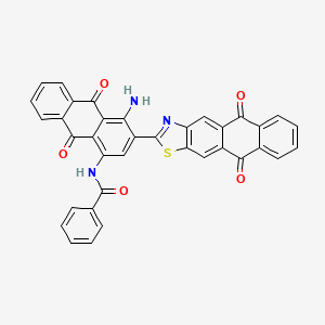 Benzamide, N-[4-amino-3-(5,10-dihydro-5,10-dioxoanthra[2,3-d]thiazol-2-yl)-9,10-dihydro-9,10-dioxo-1-anthracenyl]-