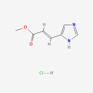 molecular formula C7H9ClN2O2 B1624145 Methyl (E)-3-(1H-imidazol-4-yl)acrylate monohydrochloride CAS No. 54260-89-8