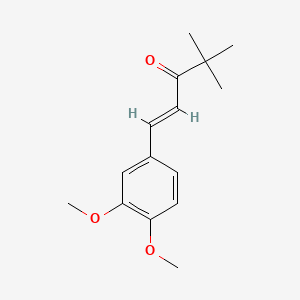 molecular formula C15H20O3 B1624147 3,4-Dimethoxy benzylidene pinacolone CAS No. 58344-29-9