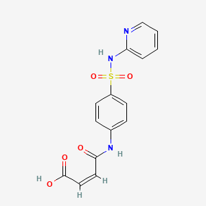 molecular formula C15H13N3O5S B1624153 4-Oxo-4-((4-((2-pyridylamino)sulphonyl)phenyl)amino)isocrotonic acid CAS No. 40265-99-4