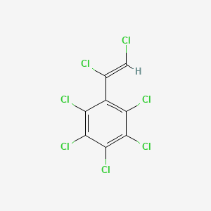 molecular formula C8HCl7 B1624154 cis-Heptachlorostyrene CAS No. 29086-39-3