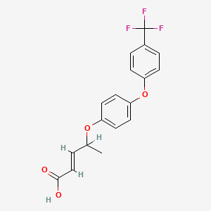 molecular formula C18H15F3O4 B1624157 Difenopenten CAS No. 81416-44-6