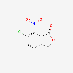 molecular formula C8H4ClNO4 B1624160 6-Chloro-7-nitro-3 H-isobenzofuran-1-one CAS No. 886497-05-8
