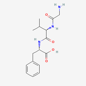 molecular formula C16H23N3O4 B1624167 H-Gly-val-phe-OH CAS No. 82985-55-5