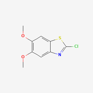 molecular formula C9H8ClNO2S B1624176 2-Chloro-5,6-dimethoxy-benzothiazole CAS No. 864169-35-7