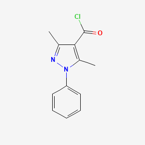 molecular formula C12H11ClN2O B1624184 3,5-dimethyl-1-phenyl-1H-pyrazole-4-carbonyl chloride CAS No. 61226-20-8